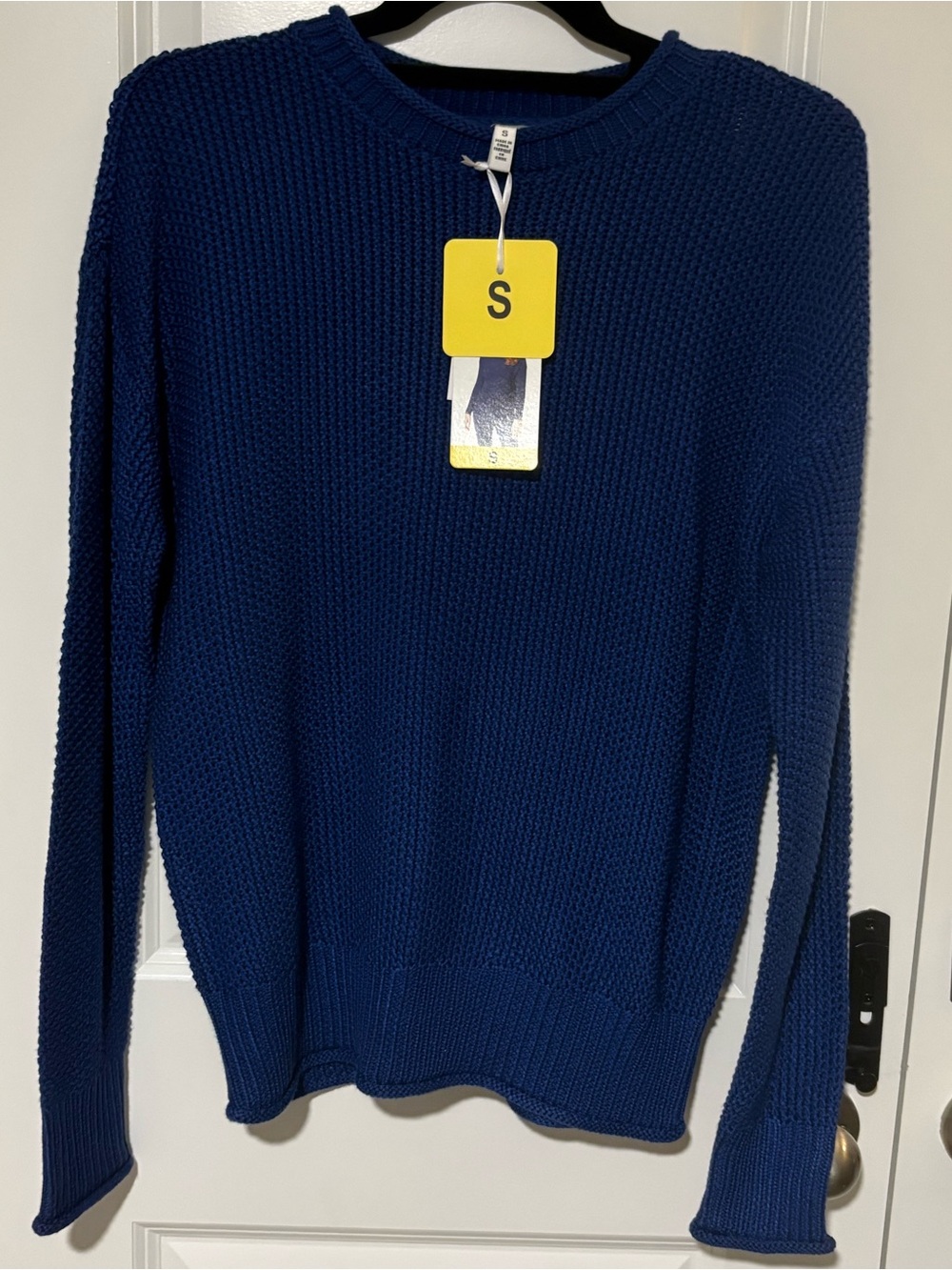 Jessica Simpson Blue Textured Knit Sweater Size S NWT